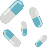 Illustration of five pills